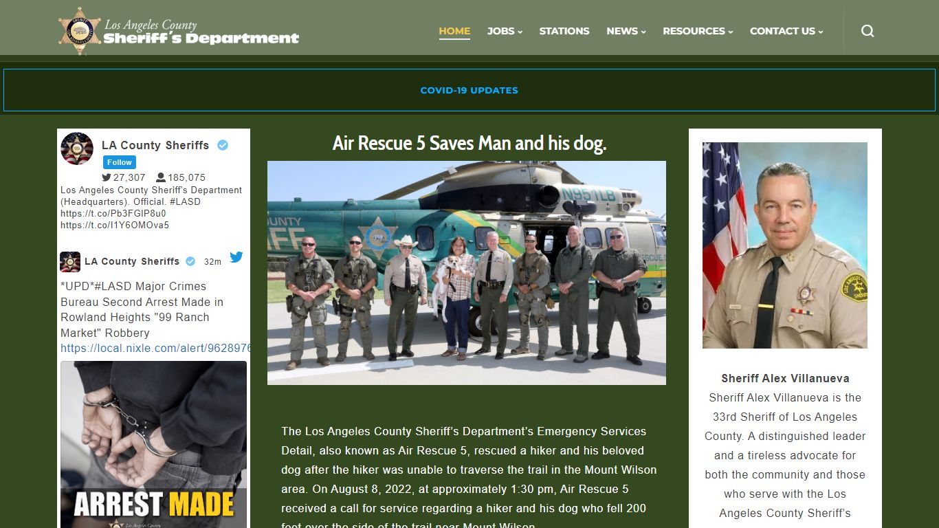 Los Angeles County Sheriff's Department | A Tradition of Service